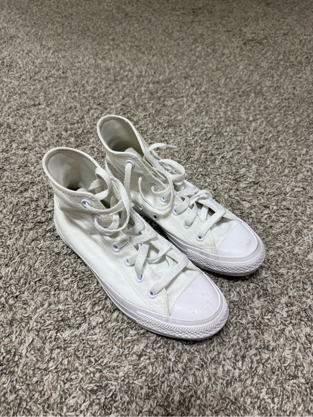 All white converse